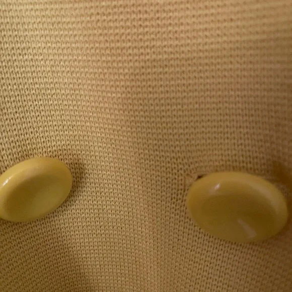 Ann Taylor Yellow Belted, Knit Jacket - Picture 3 of 7